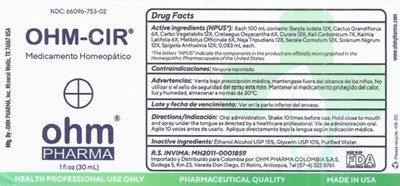 Ohm Cir   1 Fl. Oz. Bottle Label